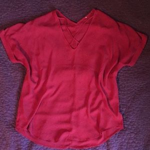 Red blouse